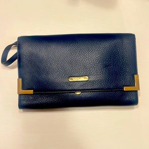 Navy Blue Soft Leather Michael Kors Purse